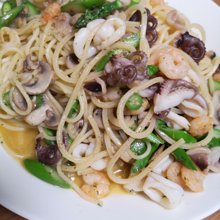 シーフードアヒージョパスタ レシピ 作り方 By レモンのつぼ 楽天レシピ シーフードアヒージョパスタ レシピ 作り方 By レモンのつぼ 楽天レシピ